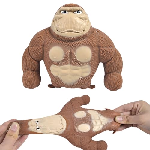 Vmxlso Gorilla Anti Stress Spielzeug, Antistress Spielzeug, Gummi Monkey Fidget Toys, Weiches Stress Toy Geeignet für Freizeit, Unterhaltung, Stressabbau für Kinder und Erwachsene von Vmxlso