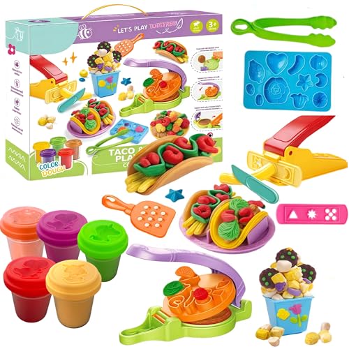 Vndnsy Modelliermasse Lufttrocknend, Popcorn-Burritos, farbiger Tonteig, Küchenkreationen für Kinder, Geschenkidee für Kunst- und Bastelarbeiten Kinder Lernspielzeug,für Jungen und Mädchen ab 3 Jahren Vndnsy Modelliermasse Lufttrocknend, Popcorn-Burritos, farbiger Tonteig, Küchenkreationen für Kinder, Geschenkidee für Kunst- und Bastelarbeiten Kinder Lernspielzeug,für Jungen und Mädchen ab 3 Jahren von Vndnsy