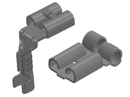 Vogt Verbindungstechnik 38371a.67 Flachsteckhülse Steckbreite: 6.30mm Steckdicke: 0.80mm 180° Unis von Vogt Verbindungstechnik