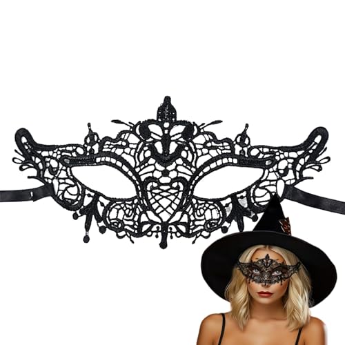 Lace Eye Masque - Black Lace Eye Masque | Festival Decoration Accessories Animal-Shaped Masquerade Eyemask for Cosplay von Voihamy