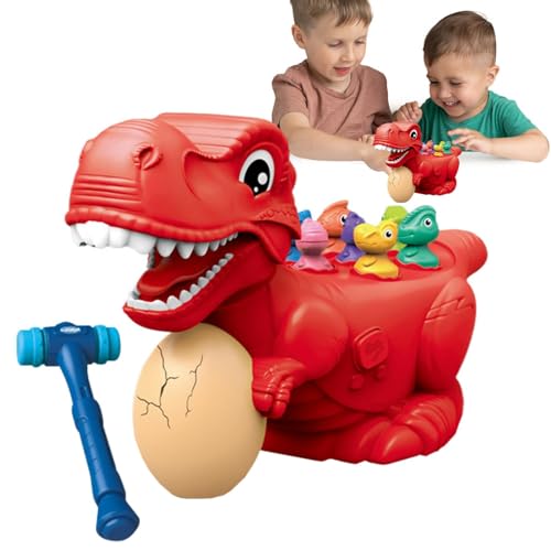 Schlagspielzeug, Hämmerndes Schlagspielzeug, Dinosaurier-Hämmerspiel mit Ton und Licht, Lernspielzeug für die frühe Entwicklung mit kleinem Dinosaurier, lustiges Spiel für Kinder von Voihamy