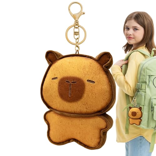 Voihamy Capybara Stofftiere, Capybara Plüschpuppe - Cartoon Throw Pillow Doll Decor,Plüsch Stoff Home Dekoration für Couch, Wohnzimmer, Kinderzimmer, Auto und Schlafzimmer von Voihamy