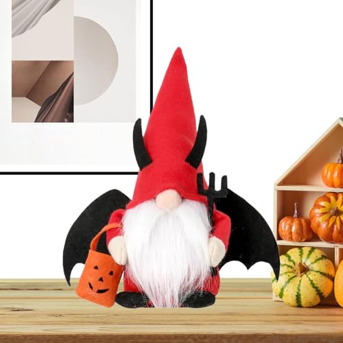 Halloween-Plüsch-,Halloween-Plüsch - Hexe gesichtslose Puppe Ornamente Fledermaus Puppe | Halloween-Puppendekoration ohne Gesicht für Familie, Kinder, Freunde, Wohnzimmer, Arbeitszimmer von Voihamy