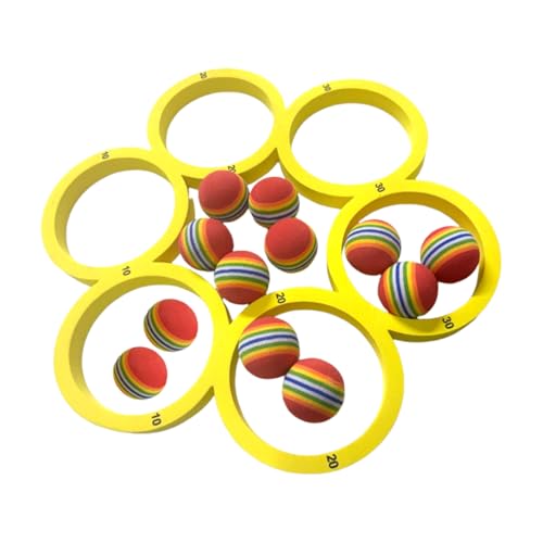 Voihamy Poolspiel | Schwimmendes Wurfspiel | Outdoor Aktivität, Mehrspieler Wassersport Mit 12 Regenbogenbällen Für, Garten Und Wasserpark Voihamy Poolspiel | Schwimmendes Wurfspiel | Outdoor Aktivität, Mehrspieler Wassersport Mit 12 Regenbogenbällen Für, Garten Und Wasserpark von Voihamy
