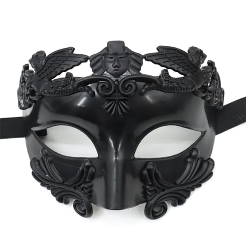 Vokowin Maskerade Maske für Männer, griechische römische venezianische Maske Karneval für Maskenmaske, Burlesque Ball Party (K436-1) von Vokowin