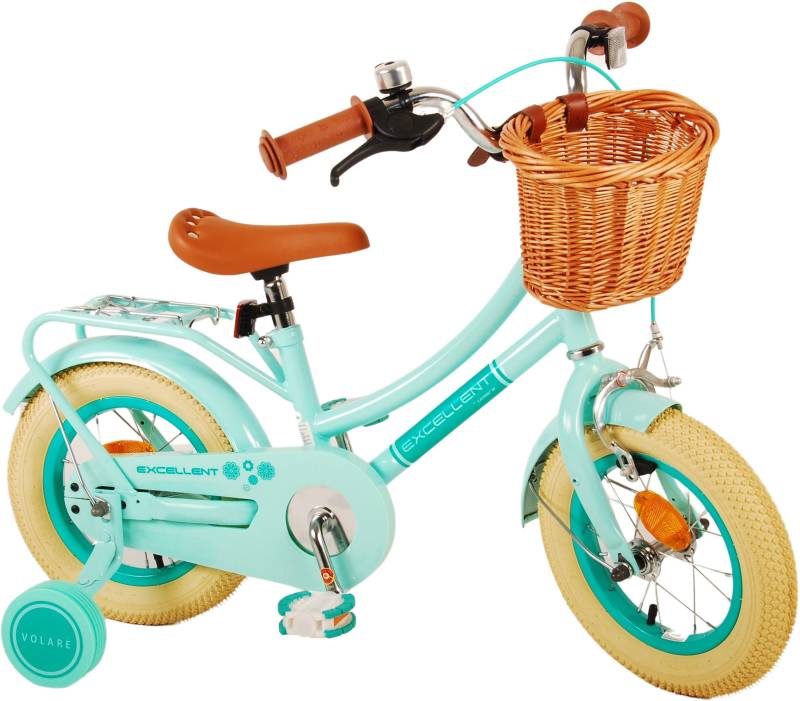 Volare Excellent Kinderfahrrad 12 Zoll, Grün von Volare