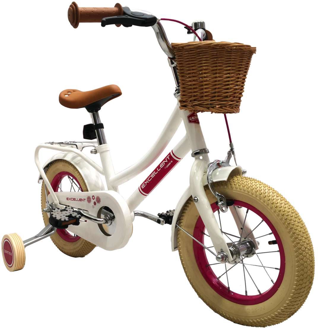 Volare Excellent Kinderfahrrad 12 Zoll, Weiß von Volare