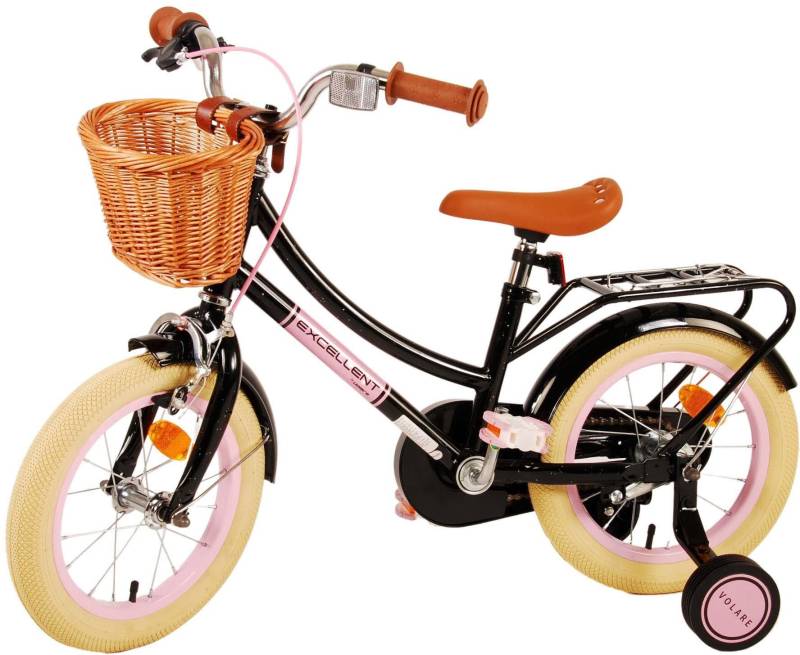 Volare Excellent Kinderfahrrad 14 Zoll, Schwarz von Volare