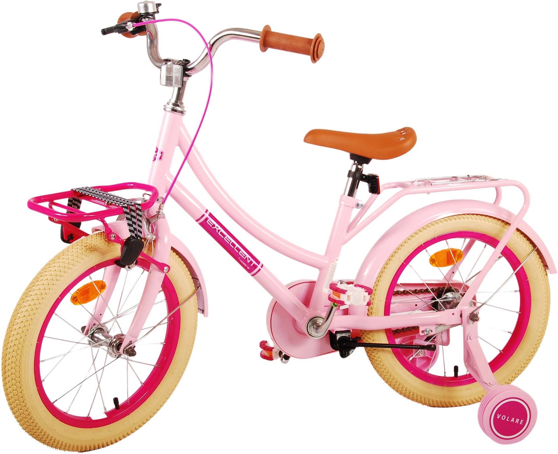 Volare Excellent Kinderfahrrad 16 Zoll, Rosa von Volare