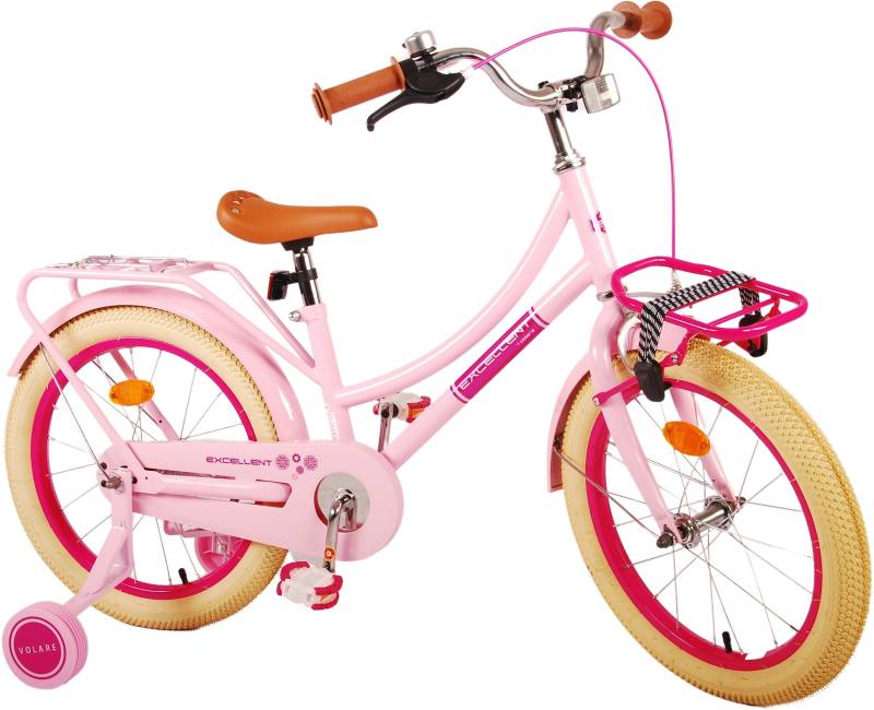 Volare Excellent Kinderfahrrad 18 Zoll, Rosa von Volare