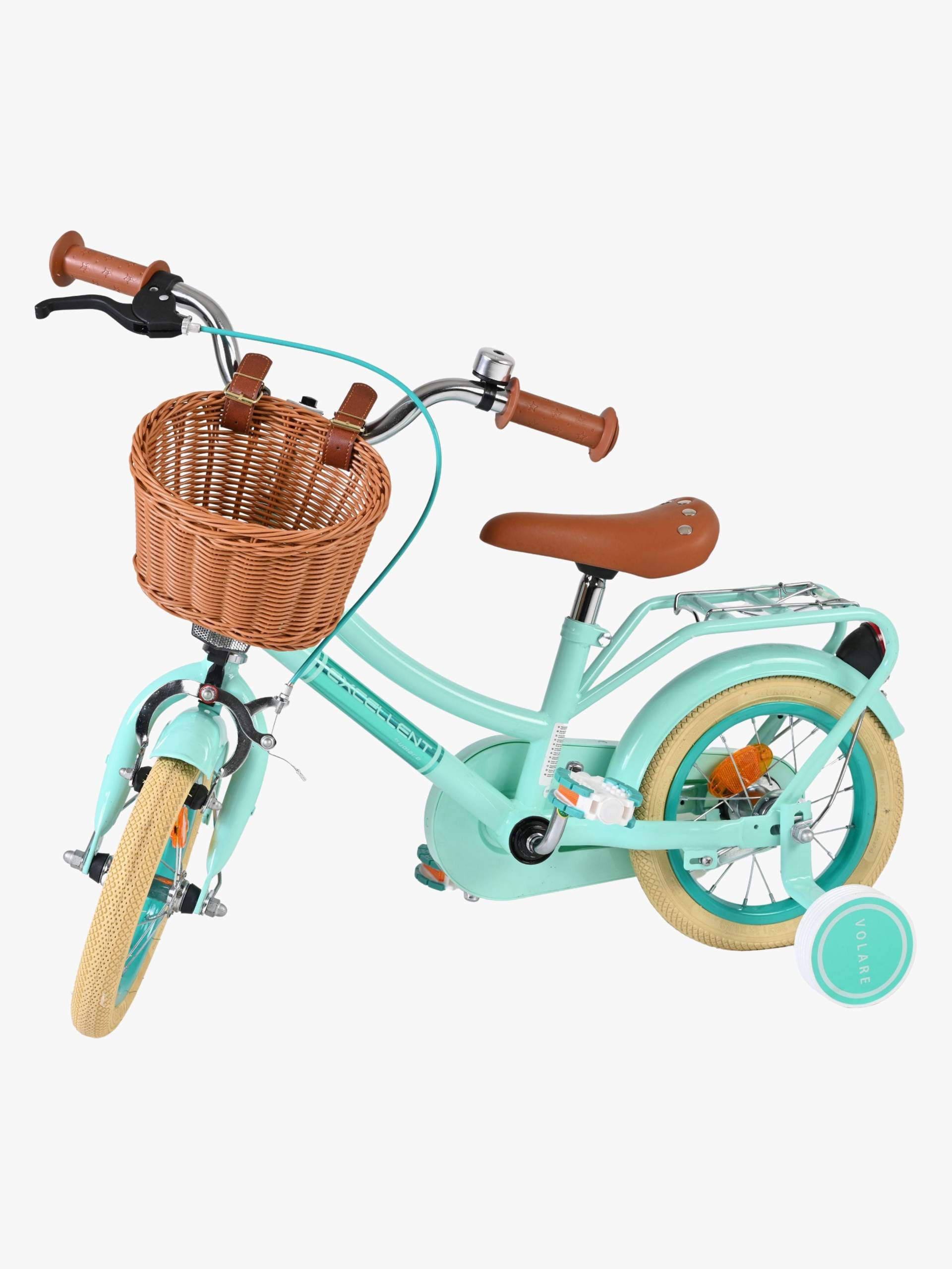 Volare Excellent Kinderfahrrad mit Korb 12 Zoll, Grün Volare Excellent Kinderfahrrad mit Korb 12 Zoll, Grün von Volare