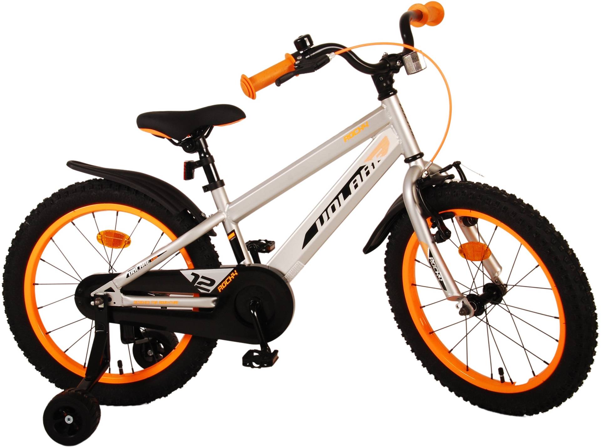 Volare Rocky Kinderfahrrad, Grau, 18" von Volare