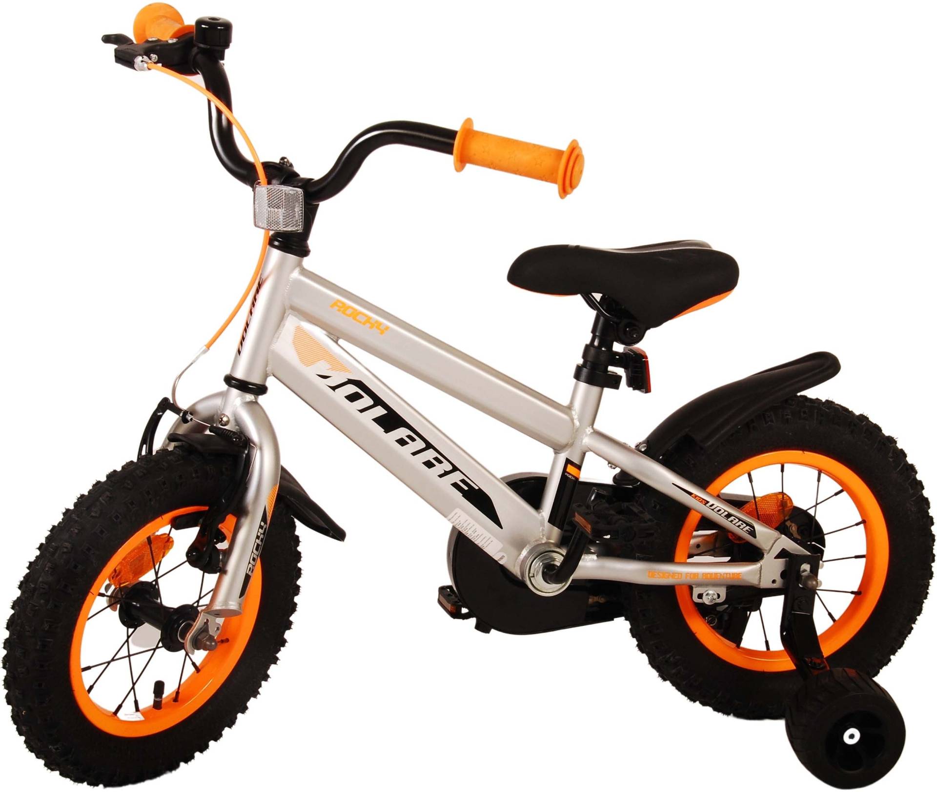 Volare Rocky Kinderfahrrad 12 Zoll, Grau von Volare