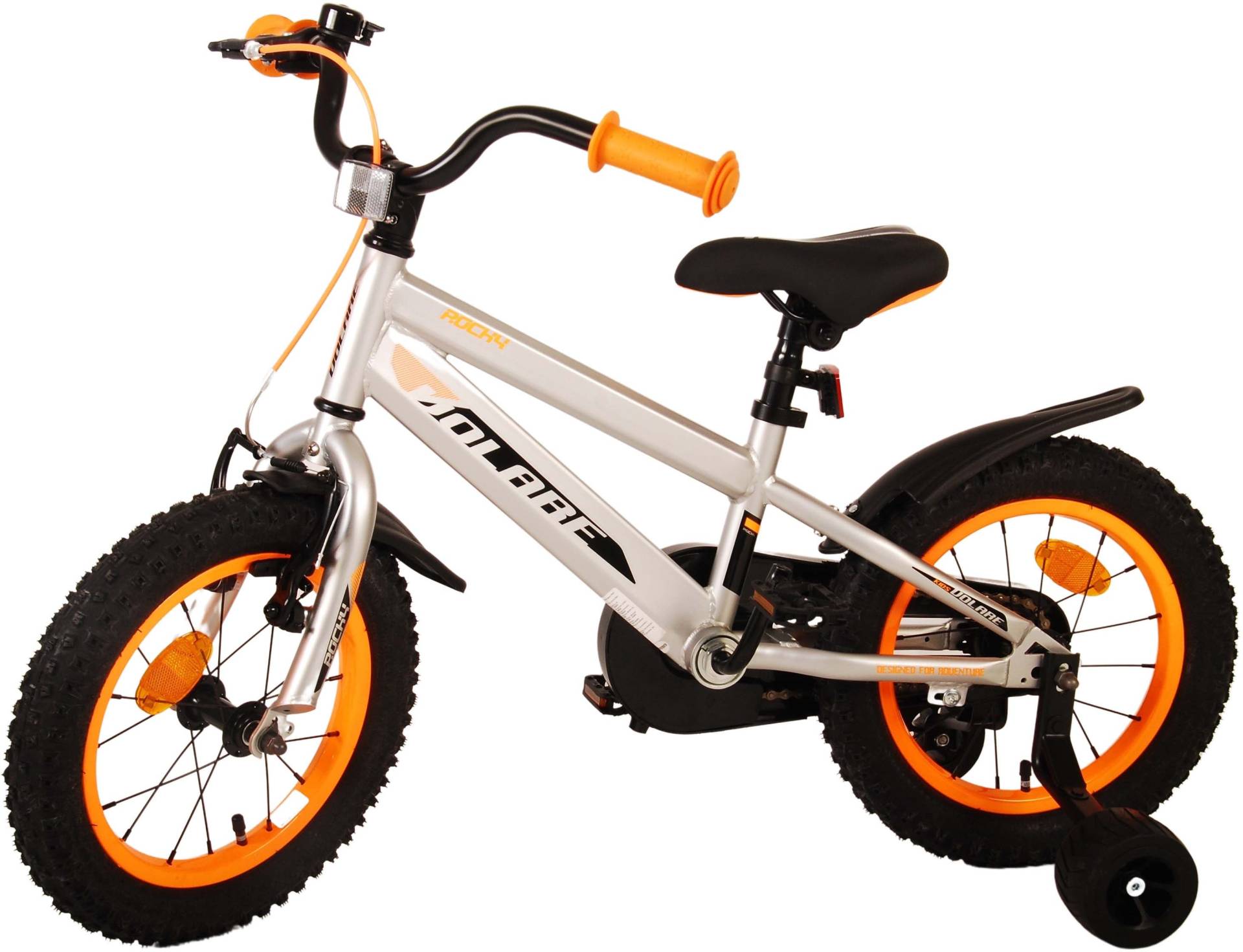 Volare Rocky Kinderfahrrad 14 Zoll, Grau von Volare