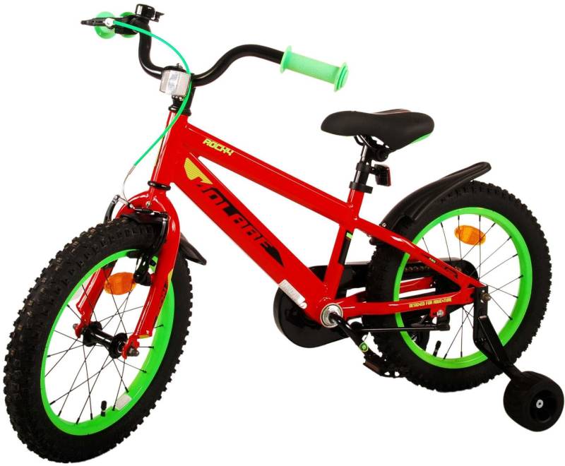 Volare Rocky Kinderfahrrad 16 Zoll, Rot von Volare