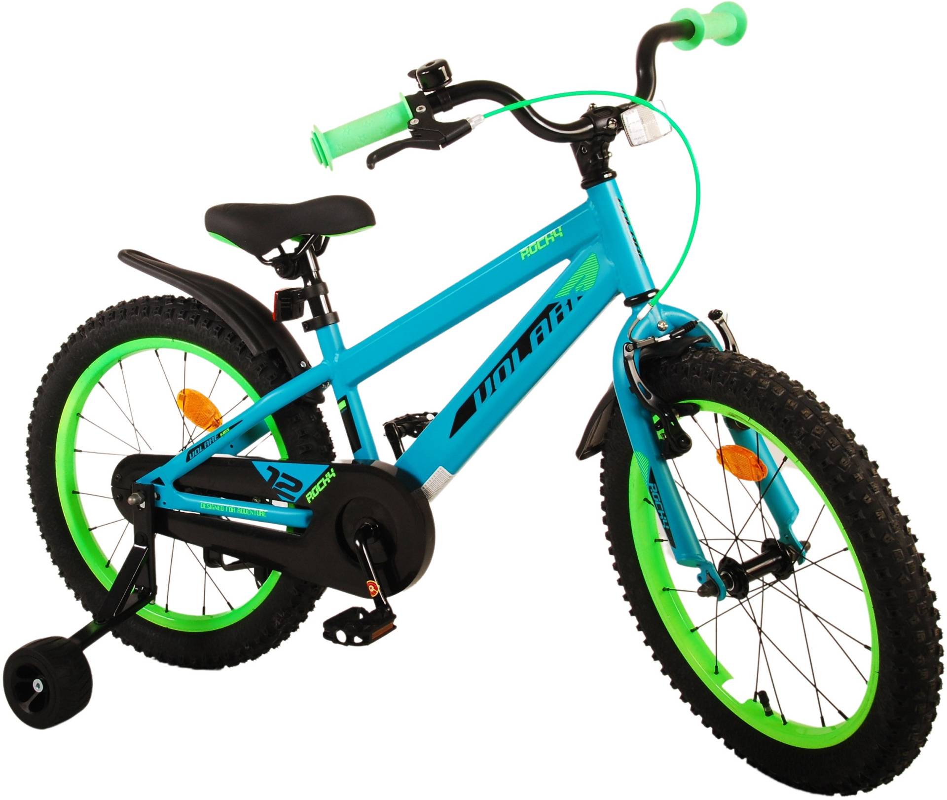 Volare Rocky Kinderfahrrad 18 Zoll, Grün von Volare