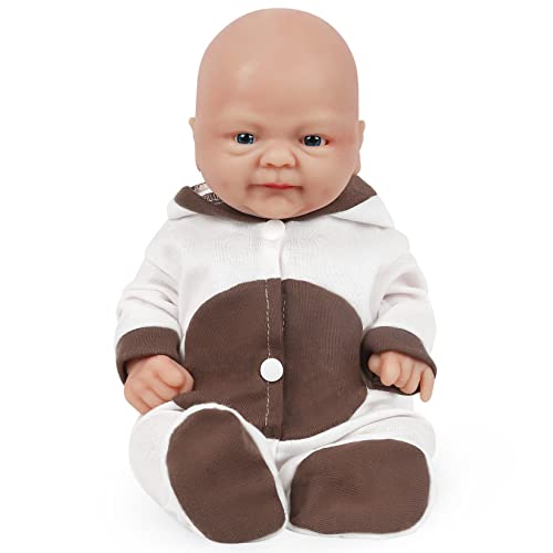 Vollence 36 cm Ganzkörper Silikon Reborn Babypuppe Mädchen,Vollsilikon Babypuppes, Nicht Vinyl Puppen, Lebensechte Reborn Babypuppen,Echte realistische Baby Puppe,Naturgetreue Silikon Babypuppe von Vollence