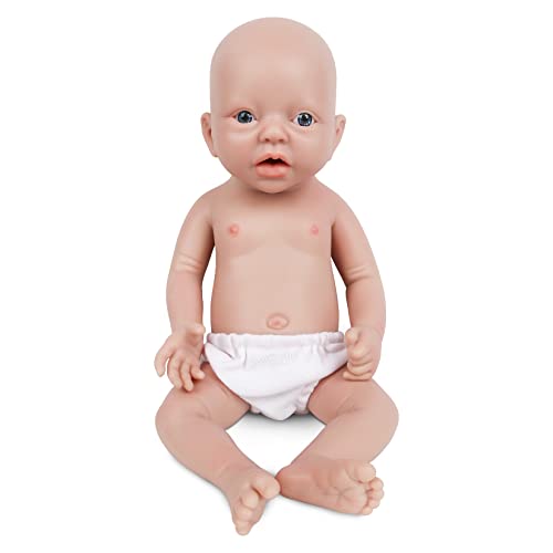 Vollence 36cm Silikon Reborn Baby Puppe,Realistische Puppe, Perfekt für jedes Alter und Kind von Vollence