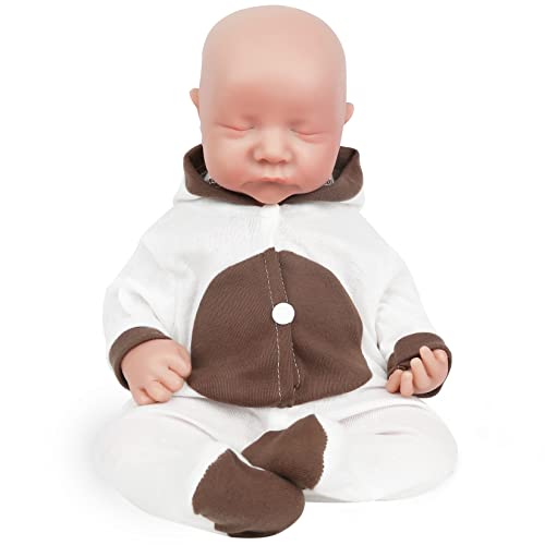 Vollence 43 cm Schlafende VollSilikon Baby Puppen, Nicht Vinyl Puppen, Silikonpuppen Vollsilikonbaby - Mädchen von Vollence