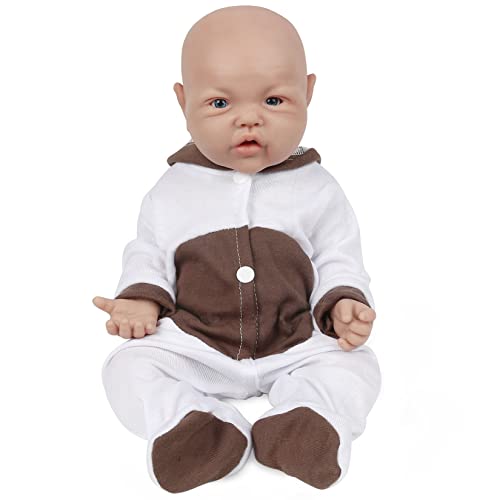 Vollence 43 cm Vollsilikon Baby Dolls, Nicht Vinyl Puppen,Lebensechte Baby Doll, Reborn Baby Doll, Newborn Baby Doll, Realistische Baby Dolls - Mädchen von Vollence