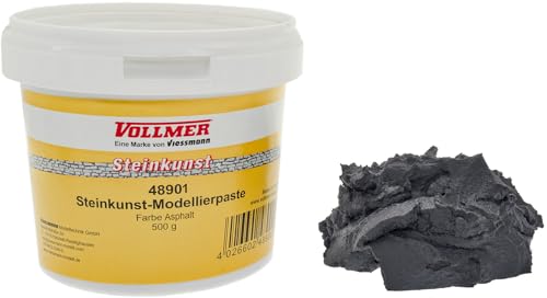 48901 Steinkunst-Modellierpaste, Farbe Asphalt, 500 g von Vollmer