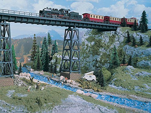 Vollmer Kreuztalviadukt H0 Brücke Modellbahnbrücke 1435mm grau von Vollmer