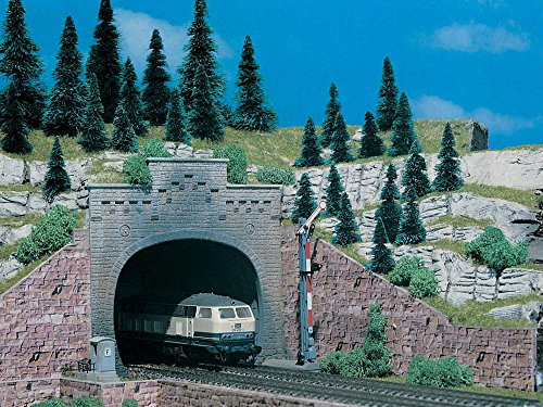 Vollmer 47813 - N Tunnelportal mit Aufsatz, zweigleisig, 2 Stück - Neu von Vollmer