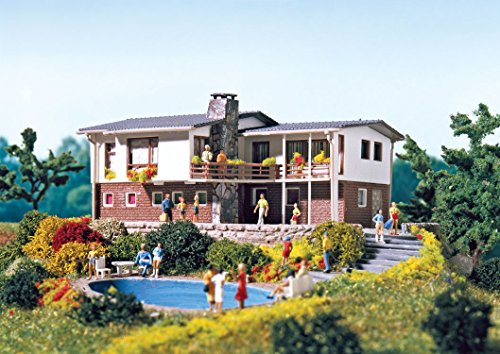 Vollmer N Bungalow Retro Series Kit, MINIATURBAUSET, Miniaturhaus, 131 x 104 x 50 mm (N scale), Mehrfarbig, Erwachsene, Unisex, All Ages, Retro, Modellbahn-Enthusiasten von Vollmer