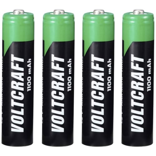 VOLTCRAFT HR03 Wiederaufladbare Batterie LR3 (AAA) NiMH 1100 mAh 1,2 V 4 Stück von Voltcraft