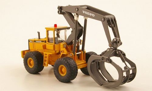 Volvo L180C, Holzgreifer , Modellauto, Fertigmodell, Cararama 1:87 von Volvo