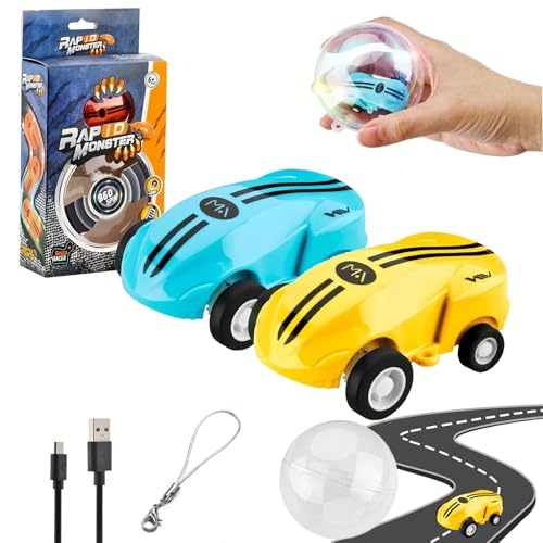 Flashspin Mini Racer, Flash Spin Mini Racer,Rapid Monster Toys, 360 Degree High-Speed Rotation Mini Toy Cars, Two-Speed Shift, USB Rechargeable (2PCS-Mix) von Vopetroy