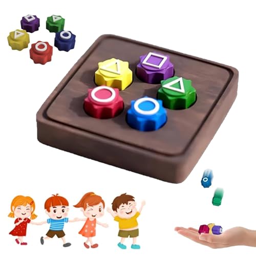 Vopetroy Gonggi Korean Game, Korean Gonggi Game, Korean Traditional Play Game, Gonggi Jack Stone Pebbles Set, Stone Catching Game, Hand Eye Coordination Training Toy (with Base,1 Set) von Vopetroy