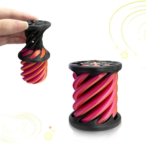 Vordpe Spiral Fidget Spielzeug, 3D Gedrucktes Fidget Spielzeug, Spiralkegel Zahnrad Spinner Zappelspielzeug, für Statue for Desktop Decoration (Kegel) von Vordpe