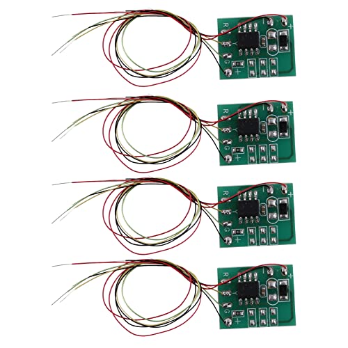 Vorfaove 4 Stück DIY Bau Skala Leiterplatte Tabelle Ampel Signal HO Skala Zug Eisenbahn Miniatur von Vorfaove