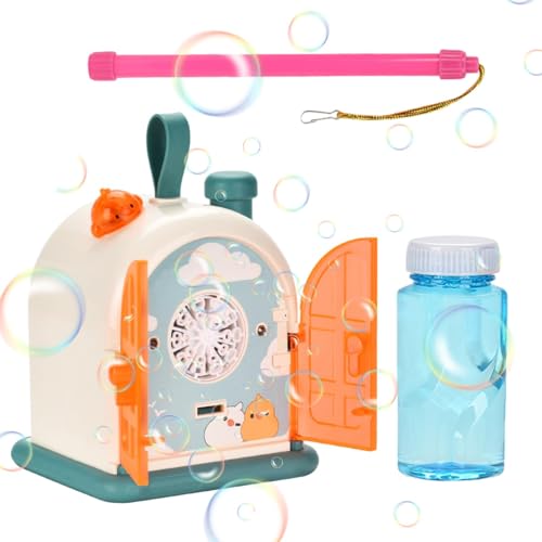 Bubble House Machine | House Design Automatic Bubble Maker Toys | 20 Holes Atmosphere Maker with Light and Sound, Upgrade Bubble Blower, Outdoor Toys for Parties and Events von Vriusi