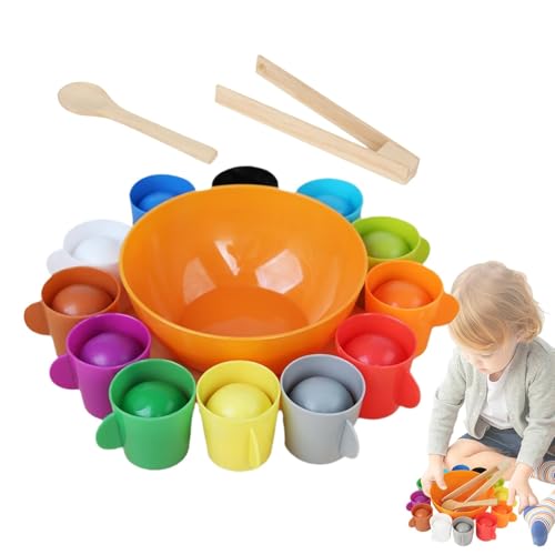 Color Sorting Sensory Toys | Vielseitiges Beads-Matching-Spiel für Kinder | Innovatives Lernspielzeug für und Mädchen, perfekt für die Entwicklung feiner Motorskills und kognitive Fähigkeiten von Vriusi