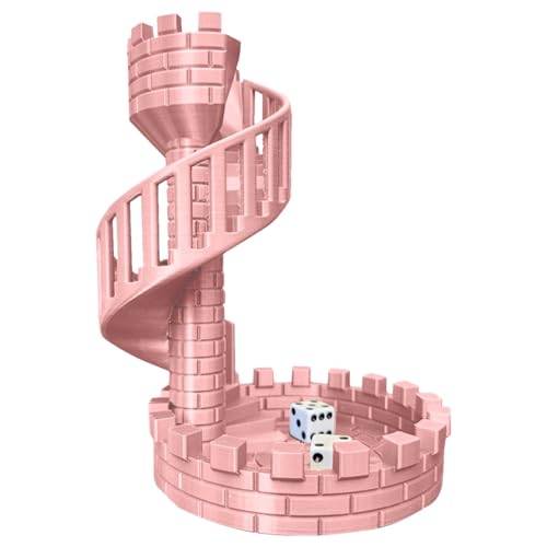 Dice Tower, Dice Rolling Tower, Dice Tower Castle, Dice Tower Castle Stairs, Desktop Art Ornaments, Decorating Dice Tower Castle, Desktop Decorations Dice Castle, Tabletop Game for Kids and Adults von Vriusi