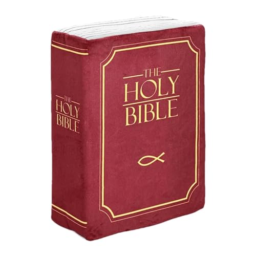 Holy Bible Stuffed Pillow, Plüschtier mit Bibelvers, 33 cm, Buchform Kissen, Bibelkissen, Bibelkissen für Wohnzimmer, Schlafzimmer und Heimdekoration von Vriusi