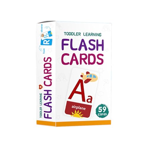 Lernkarten, Lernkarten, Lernkarten, Flashcards für Kinder, doppelseitiges Flashcard-Set zum Lernen von Farben, kreatives Lernspielzeug für Kinder von Vriusi