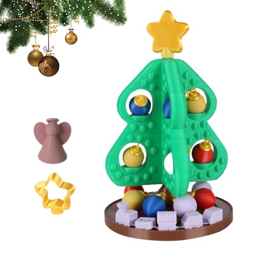 Small Christmas Tree for Kids, Christmas Tree Train Set, 3D Printed Christmas Tree, Toddler Christmas Toy, Kids Christmas Tree, Train Christmas Decoration, Holiday Tree With Train von Vriusi