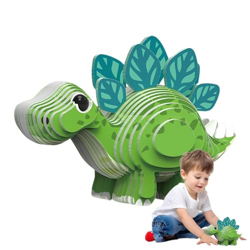 Vriusi 3D-Puzzle mit Tieren, 3D-Puzzle mit Dinosauriern - Lernspielzeug für Kinder - Dinosaurier-Puzzle Lernlernen für Kinder von Vriusi