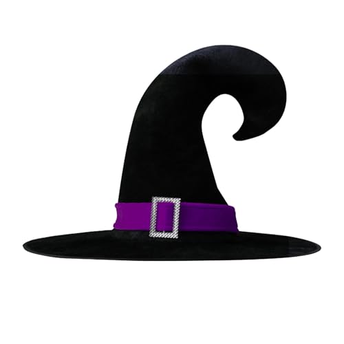 Vriusi Black Witches Hat, Halloween Black Pointed Hat, Foldable Halloween Witch Hat, Halloween Witch Hat With Angled Corners, Pointed Black Hat With Silver Buckle, Holiday Masquerade Costume Props Vriusi Black Witches Hat, Halloween Black Pointed Hat, Foldable Halloween Witch Hat, Halloween Witch Hat With Angled Corners, Pointed Black Hat With Silver Buckle, Holiday Masquerade Costume Props von Vriusi