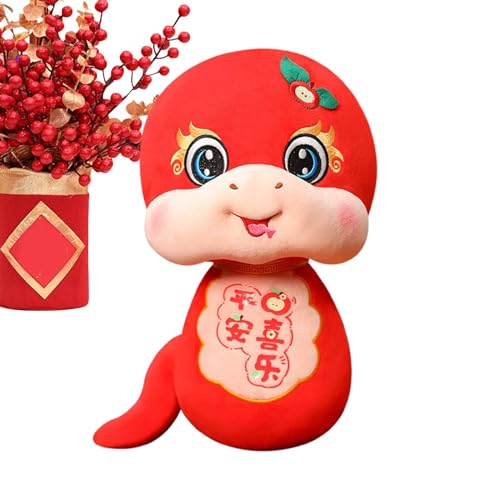 Vriusi Chinesische Snake Stuffed Animals | Year of the Snake Souvenir Mascot Doll Plushie Ornaments | 2025 Plush Toys New Year Decorations for Home, Car, Desk, Festival Decor von Vriusi