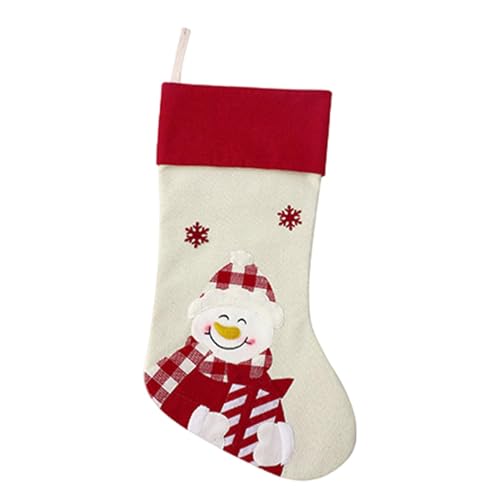 Vriusi Christmas Stockings, Cute Holiday Stockings, New Santa Claus Snowman Elk Bag, Creative Christmas Decoration Pendant, Christmas Stocking for Fireplace and Decoration von Vriusi