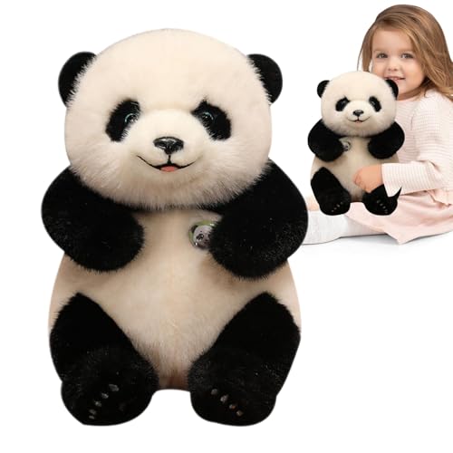 Vriusi Panda Stuffed Tier, Cartoon Panda Pillow, Soft Animal Doll Plüsch Bär Throw Pillow, Aesthetic Bedroom Decoration for Toddler Boys & Girls, Perfect for Sleeping and Cozy Comfort von Vriusi