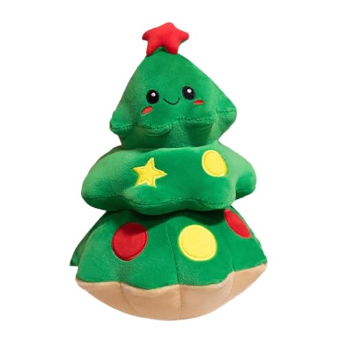 Vriusi Plüschtiere, 24 cm (9,84 Zoll), Plüschtier, Merry Christmas Throw Pillow, Christmas Tree Plush Toy, Tier für Weihnachten von Vriusi