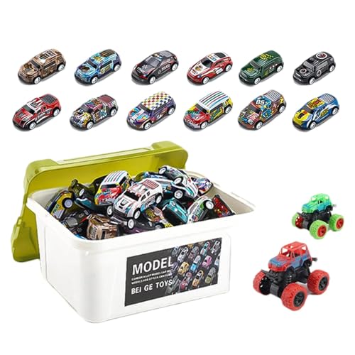 Vriusi Pull Back Car für Kinder Alloy Race Car Toy Inertia Toy Car Model Multi-Purpose Pull Back Car Kids Racing Toy Outdoor Car Lernspielzeug Nachhaltiges Spielzeug für Kinder von Vriusi