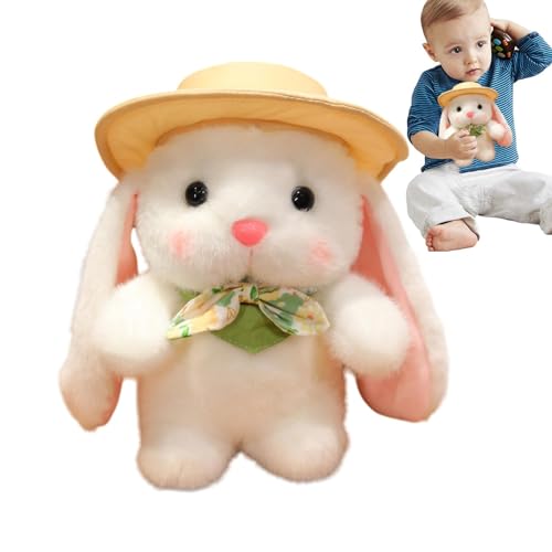 Vriusi Rabbit Stuffed Animal, Soft Rabbit Doll, Cozy Bunny Plush Pillow, Cute Soft Plush Rabbit Plushie, Stuffed Toys Doll for Children, Perfect Cuddle Buddy for Kids, Bedroom Decor von Vriusi