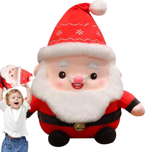 Vriusi Santa Plush Toy, Christmas Toy Plush, Christmas Sitting Santa Doll, Soft Stuffed Santa Doll Toy for Living Room, Bedroom, Holiday Decor Christmas Plush Doll Gift von Vriusi