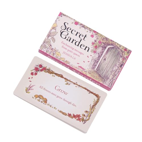 Vriusi Secret Garden Charming Cards, Card Board Games, 40 Pieces Oracle Cards, Classic Secret Garden Games, Board Game Cards, Family Gathering Game Card for Gathering and Party von Vriusi